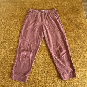 Madewell Corduroy Pull-On Mid-Rise Jogger Pants - Size M